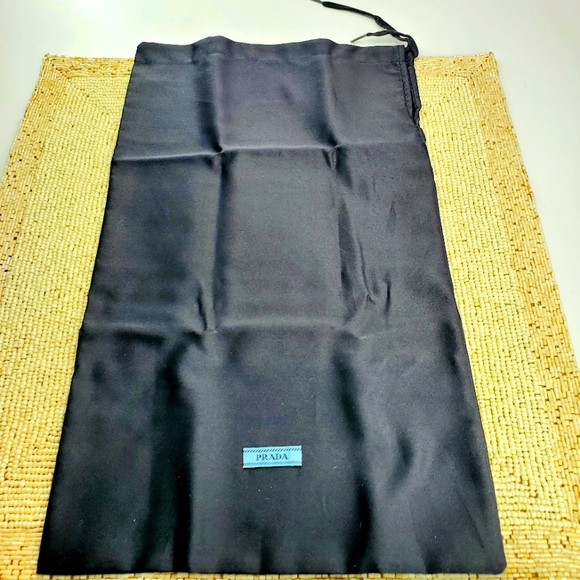 Prada Black Satin  Dust Bag 14” X 8.5”, Preowned Condition.  (C6)** - Picture 1 of 8